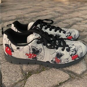 Mickey Mouse Patterned Sneakers
